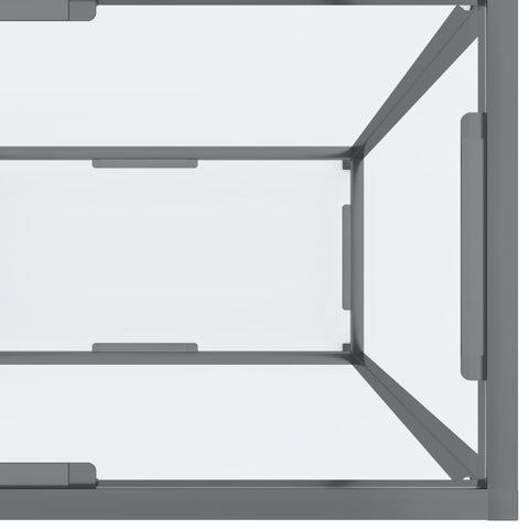 vidaXL Konsolentisch Transparent 140x35x75,5 cm Hartglas