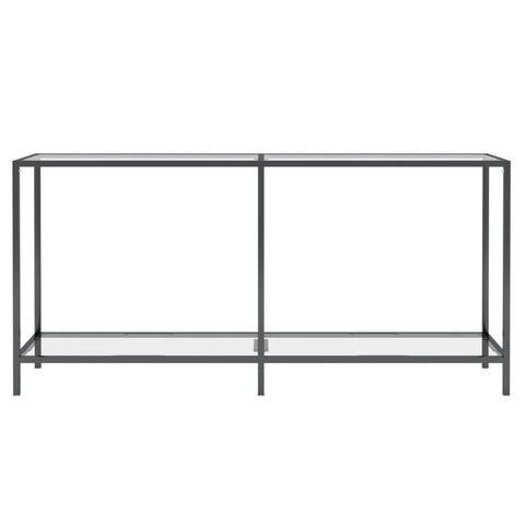 vidaXL Konsolentisch Transparent 160x35x75,5 cm Hartglas