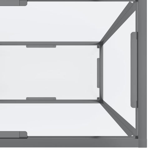 vidaXL Konsolentisch Transparent 160x35x75,5 cm Hartglas