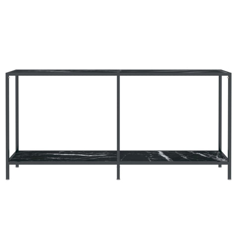 vidaXL Konsolentisch Schwarz 160x35x75,5 cm cm Hartglas