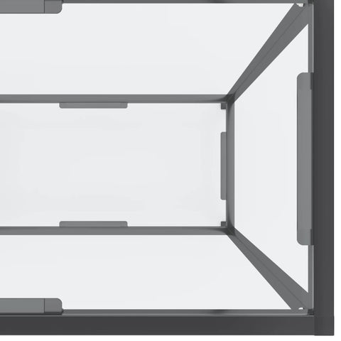 vidaXL Konsolentisch Transparent 220x35x75,5 cm Hartglas