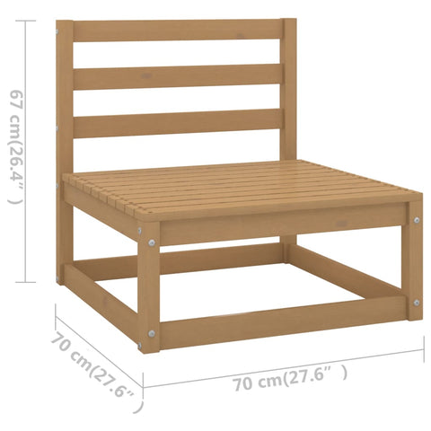 vidaXL 3-Sitzer-Sofa mit Kissen Kiefer Massivholz