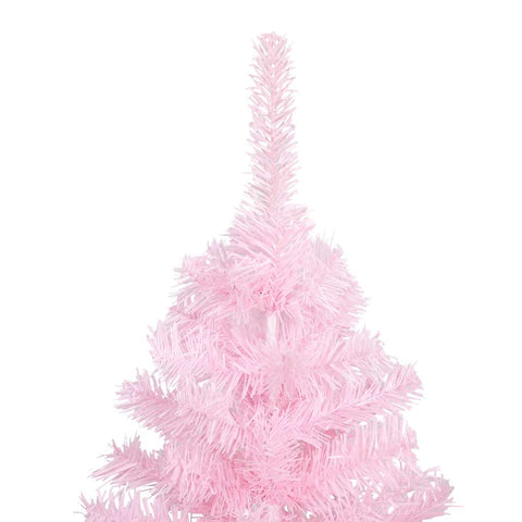 Künstlicher Weihnachtsbaum mit Beleuchtung & Kugeln Rosa 240cm