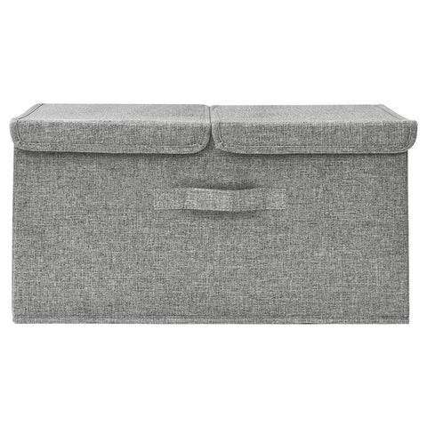 Aufbewahrungsbox Stoff 50x30x25 cm Grau