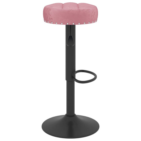 vidaXL Barhocker 2 Stk. Rosa Samt