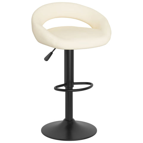 vidaXL Barhocker 2 Stk. Creme Samt