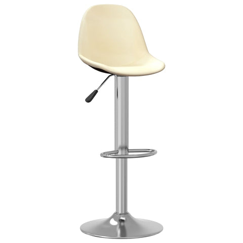 vidaXL Barhocker 2 Stk. Creme Stoff