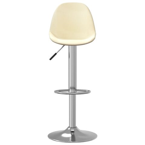 vidaXL Barhocker 2 Stk. Creme Stoff