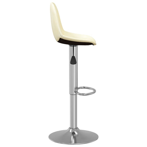 vidaXL Barhocker 2 Stk. Creme Stoff