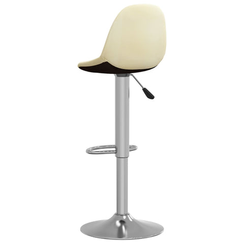 vidaXL Barhocker 2 Stk. Creme Stoff