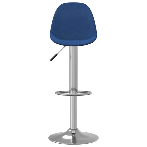 vidaXL Barhocker 2 Stk. Blau Stoff