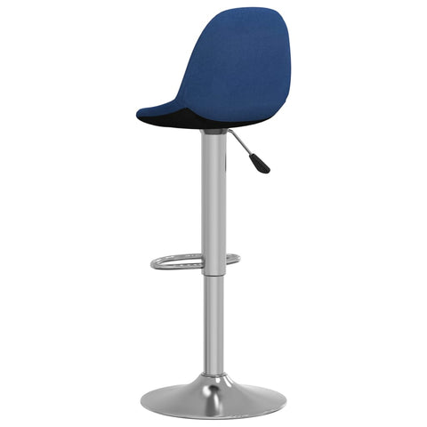 vidaXL Barhocker 2 Stk. Blau Stoff