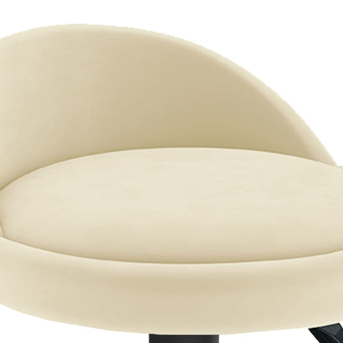 vidaXL Barhocker 2 Stk. Creme Samt