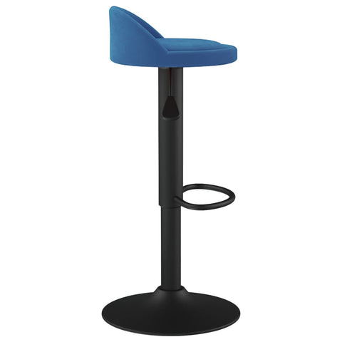 vidaXL Barhocker 2 Stk. Blau Samt