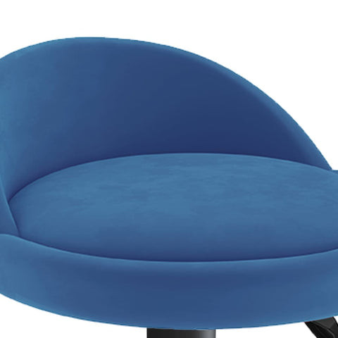 vidaXL Barhocker 2 Stk. Blau Samt