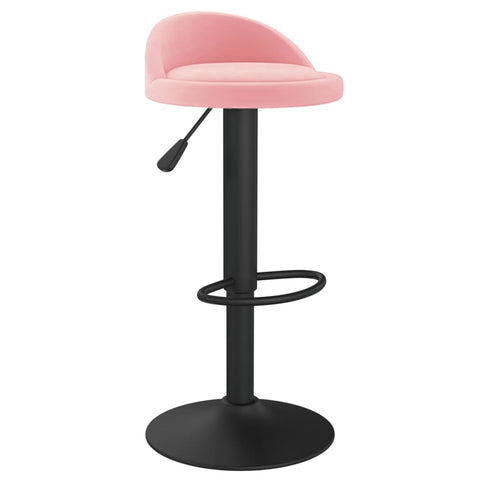 vidaXL Barhocker 2 Stk. Rosa Samt