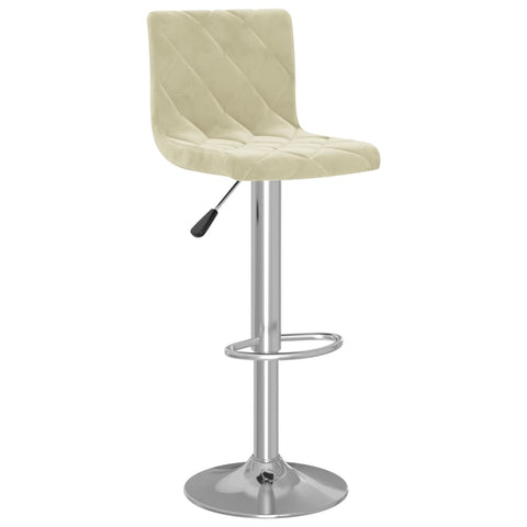 vidaXL Barhocker 2 Stk. Creme Samt