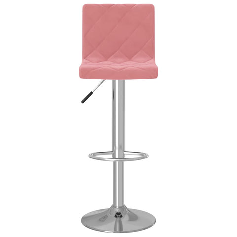 vidaXL Barhocker 2 Stk. Rosa Samt