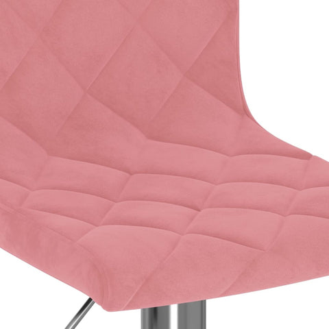 vidaXL Barhocker 2 Stk. Rosa Samt