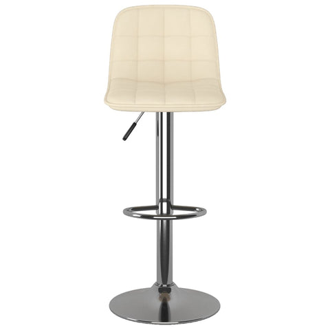 vidaXL Barhocker 2 Stk. Creme Stoff