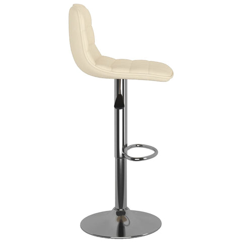 vidaXL Barhocker 2 Stk. Creme Stoff