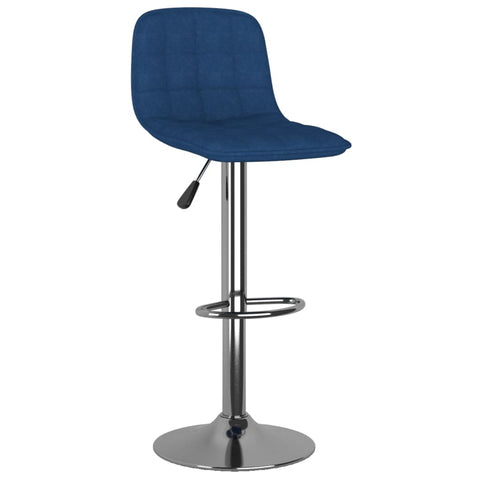 vidaXL Barhocker 2 Stk. Blau Stoff