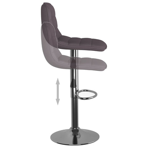 vidaXL Barhocker 2 Stk. Taupe Stoff