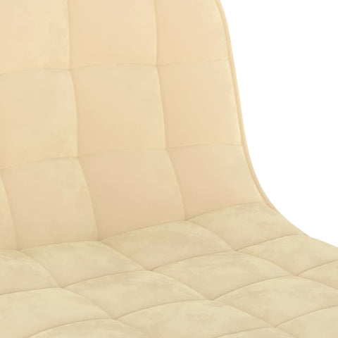 vidaXL Barhocker 2 Stk. Creme Samt