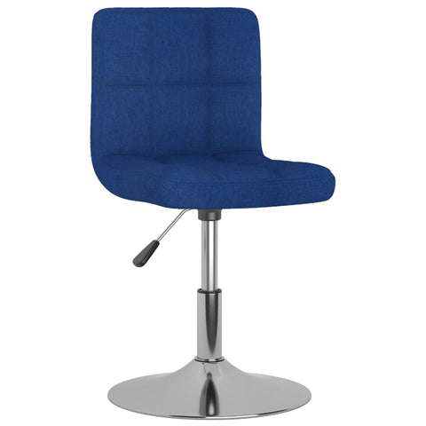 vidaXL Drehbarer Barhocker Blau Stoff