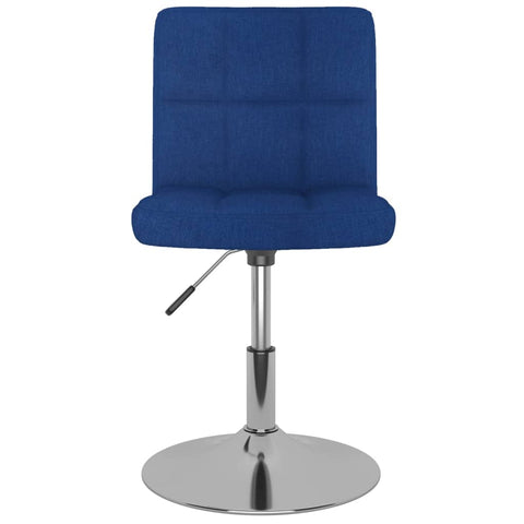 vidaXL Drehbarer Barhocker Blau Stoff