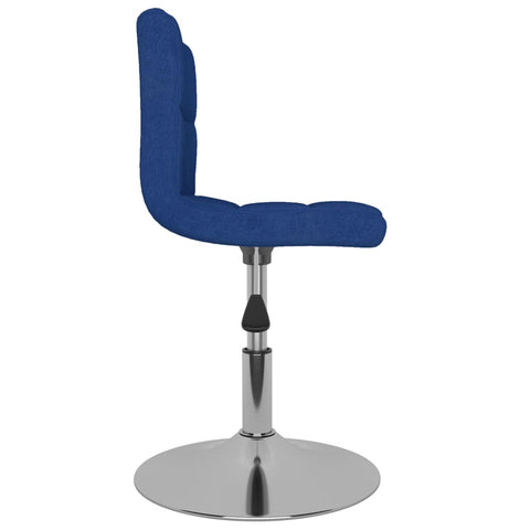 vidaXL Drehbarer Barhocker Blau Stoff