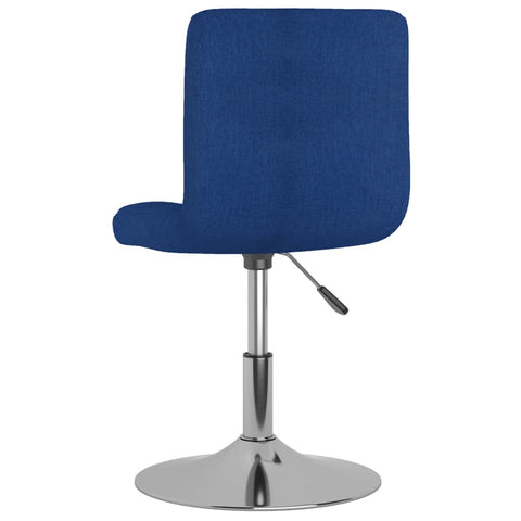 vidaXL Drehbarer Barhocker Blau Stoff