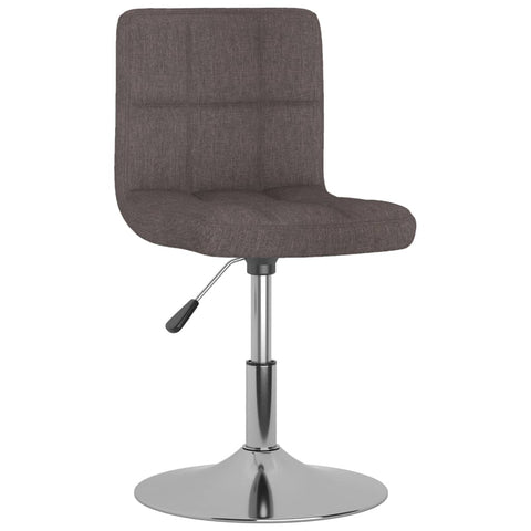 vidaXL Drehbarer Barhocker Taupe Stoff