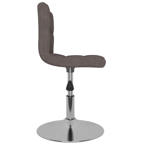 vidaXL Drehbarer Barhocker Taupe Stoff