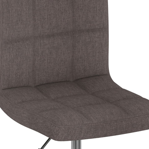 vidaXL Drehbarer Barhocker Taupe Stoff