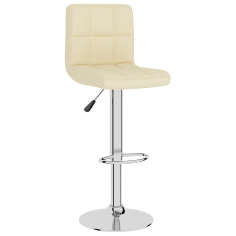 vidaXL Barhocker 2 Stk. Creme Stoff