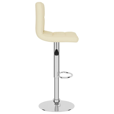 vidaXL Barhocker 2 Stk. Creme Stoff