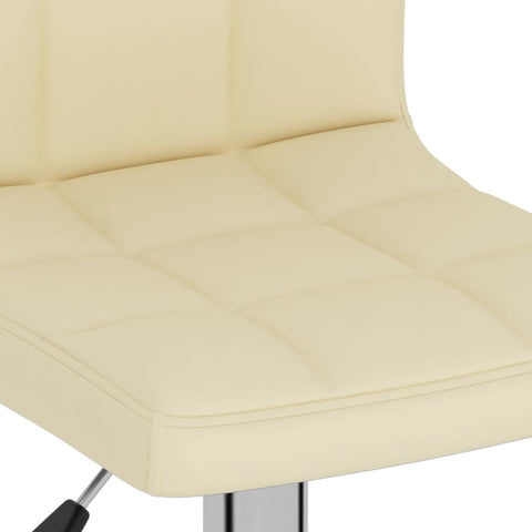 vidaXL Barhocker 2 Stk. Creme Stoff