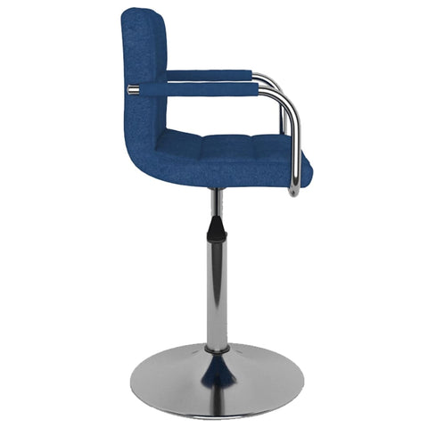 vidaXL Barhocker Blau Stoff