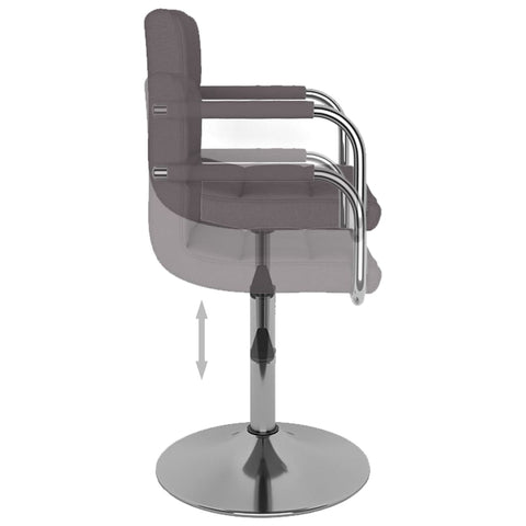 vidaXL Barhocker Taupe Stoff