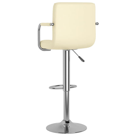 vidaXL Barhocker 2 Stk. Creme Kunstleder