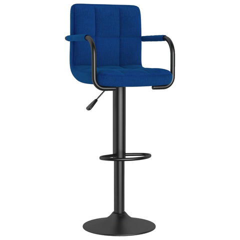 vidaXL Barhocker Blau Stoff