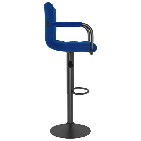 vidaXL Barhocker Blau Stoff