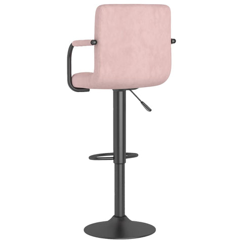 vidaXL Barhocker 2 Stk. Rosa Samt