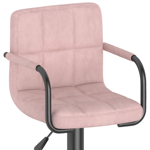 vidaXL Barhocker 2 Stk. Rosa Samt