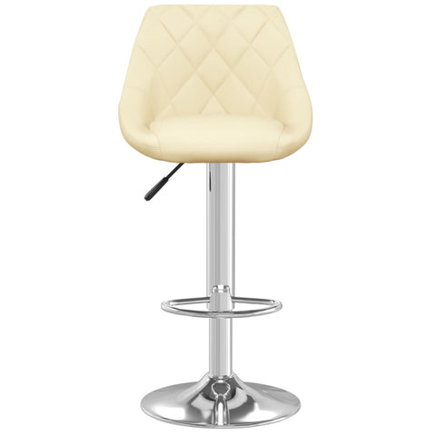 vidaXL Barhocker 2 Stk. Creme Kunstleder