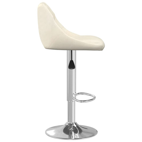 vidaXL Barhocker 2 Stk. Creme Samt