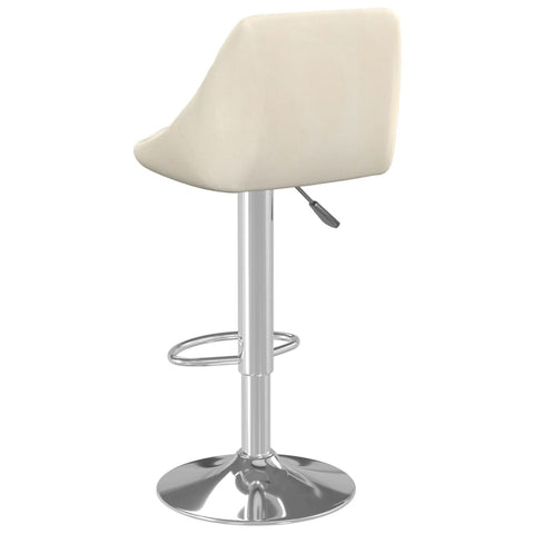 vidaXL Barhocker 2 Stk. Creme Samt