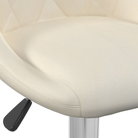 vidaXL Barhocker 2 Stk. Creme Samt