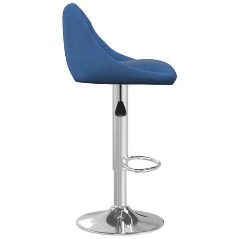 vidaXL Barhocker 2 Stk. Blau Samt